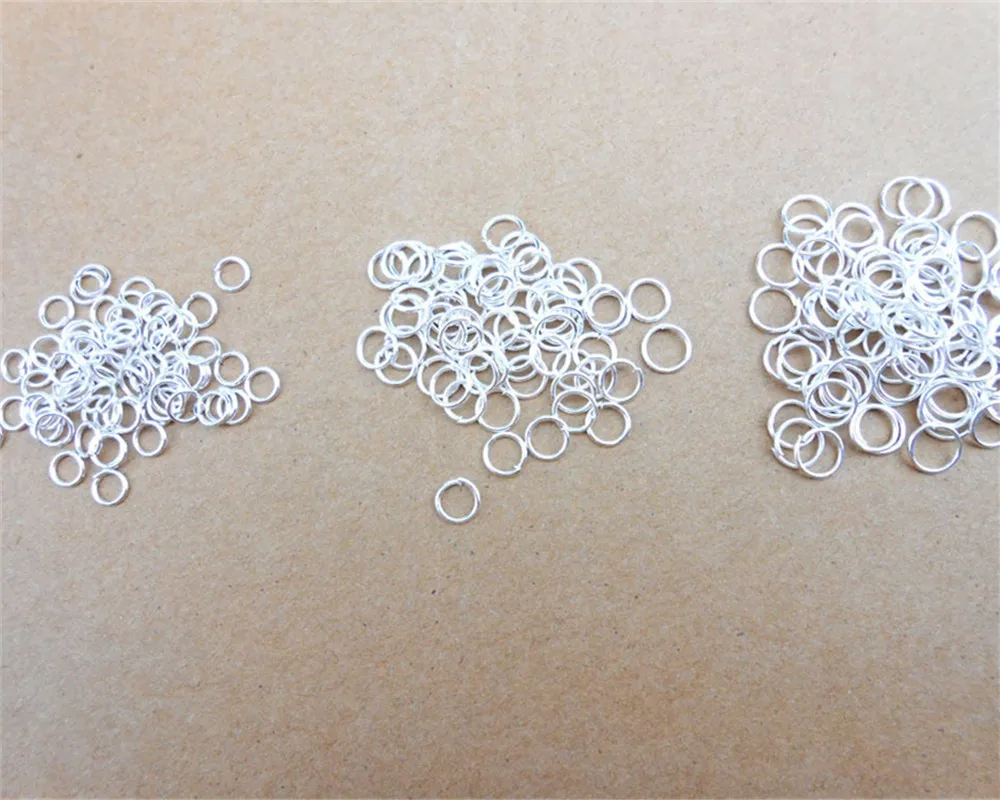 

4MM 500pcs Sterling Silver Open Jump Ring Silver Components DIY Jewelry 925 silver findings opening rings