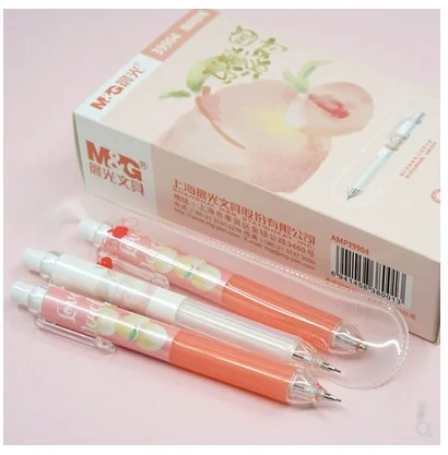 Lote & g Chenguang Papelaria 0.5 Bonito Unisex Partido Peach Lapiseira 10 Pçs – m