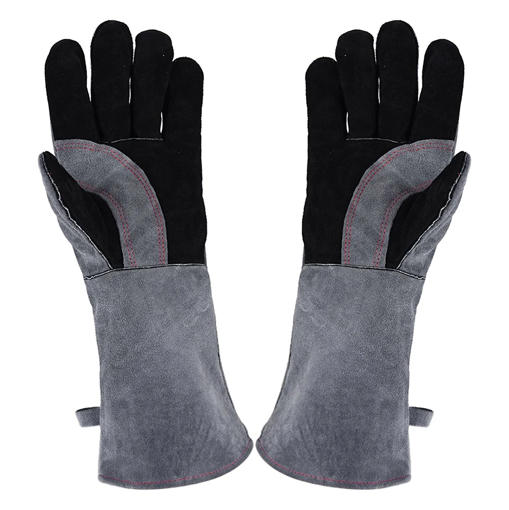 

Welding Gloves Lined Leather Extreme Heat Resistant Double Insulation Tig Welders, BBQ, Gardening, Camping, Stove, Fireplace