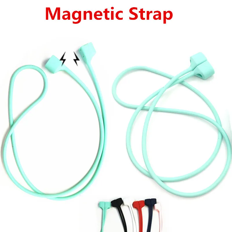 

Headphone Earphone Magnetic Strap For Apple Airpods Anti Lost Strap Magnetic Loop String Rope For Air Pods Silicone Cable Cord