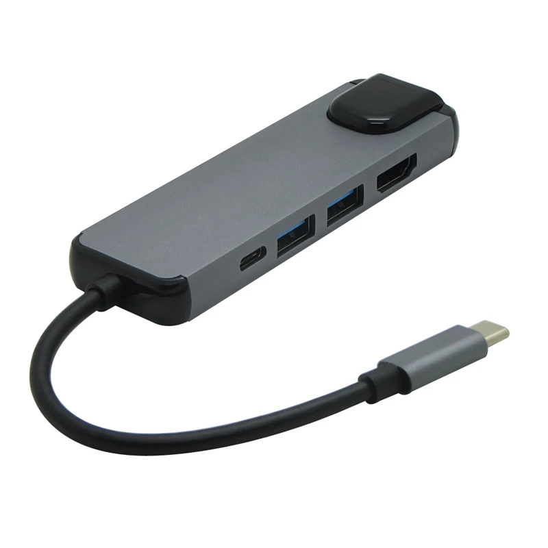 5 в 1 USB 3,1 USB-C type C концентратор с HDMI 4K HD 1000M Rj45 Lan адаптер USB 3,0 концентратор type C PD зарядный адаптер для Macbook Pro