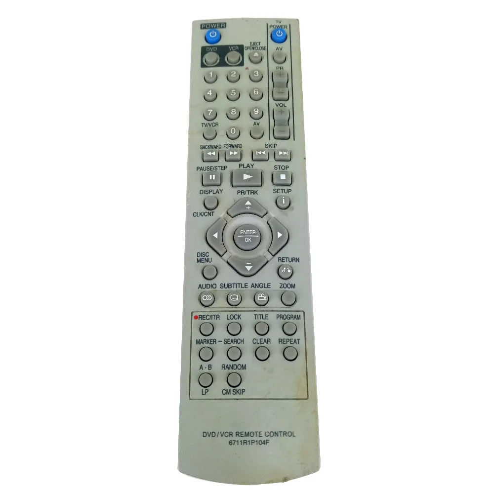 Used Original for LG DVD/VCR Remote control for 6711R1P104F V181 V271