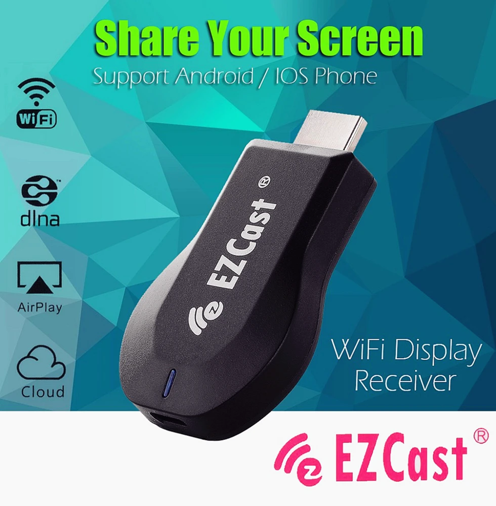 M2 EzCast самоклеющийся интерфейс для ТВ 1080 P Miracast DLNA Airplay Wi-Fi Дисплей приемник Поддержка Windows IOS Andriod