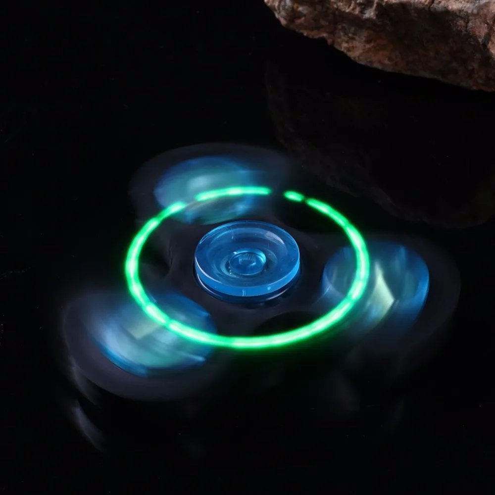 LED Light Fidget Spinner Hand Spinner ABS Plastic Tri Spinner Glow In Dark Hand Spinner Fidget Toys Autism ADHD Kids LED Light Fidget Spinner Hand Spinner ABS Plastic Tri Spinner Glow In Dark Hand Spinner Fidget Toys Autism ADHD Kids