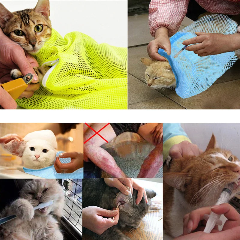 Safe Cat Grooming Bag Washing Products cat Cleaning Bathing Restraint