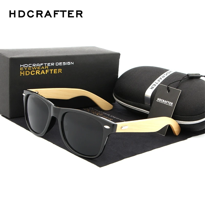 HDCRAFTER ретро мужские солнцезащитные очки деревянные бамбуковые для женщин