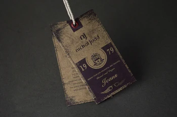 

Custom hang tags/Clothing printed paper swing tag/Trademark manufacture/Labels for clothes personized logo Custom Printing DS30