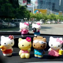 [LORDUPHOLD] 6 шт./компл. автомобильные игрушки котенок кукла кошки авто Интерьер Автомобильные аксессуары украшения подарки предложение прямой поставки