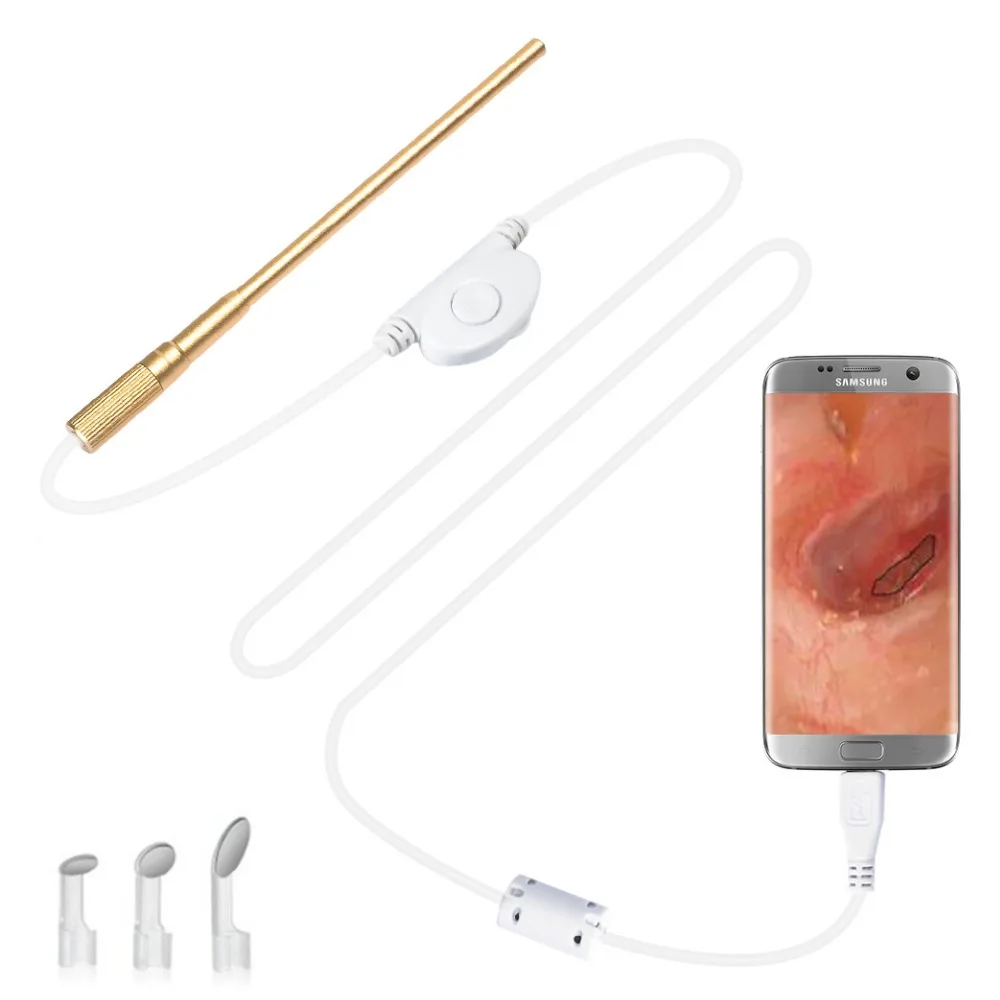 bilder für 0.3MP Endoskop Zoomable Otoskop Medizinischen Ohrenpflege Endoskop Micro USB OTG Android Telefon/Laptop Endoscopio Mini Schlange Kamera bilder für 0.3MP Endoskop Zoomable Otoskop Medizinischen Ohrenpflege Endoskop Micro USB OTG Android Telefon/Laptop Endoscopio Mini Schlange Kamera