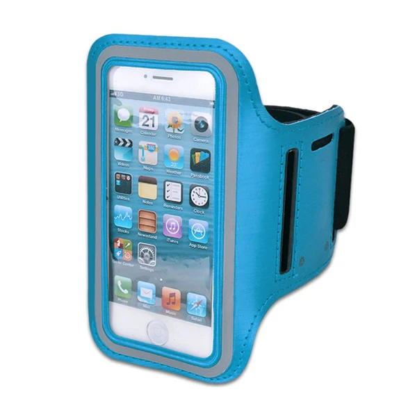 Waterproof Gym Running Sport Armband for iPhone 6 7 8 4.7inch with Key Hole - Blue