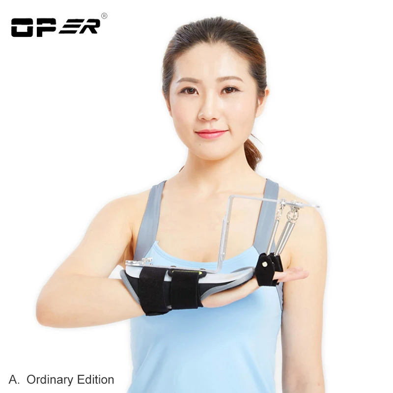 OPER Adjustable Finger Wrist Orthotics Exerciser Rehabilitation Device For Cerebral Infarction Thrombosis Stroke hemiplegia WH62 4
