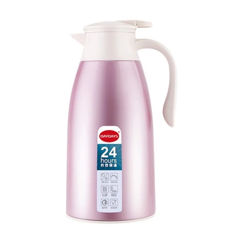 DAYDAYS 1600ML Thermos Kettle Stainless Steel Thermal Coffee Pot Household Vacuum Water Jug