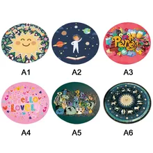 60*60 см Анти-скольжение коврик на кухню дверь вход круглый ковер в помещении Ванная комната Спальня моющийся прочный коврик для пола украшение дома