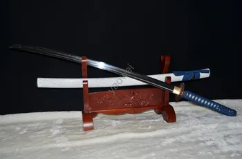 

HOTSALEJAPANESE SAMURAI SWORD KATANA 1095 HIGH CARBON STEEL CALY TEMPERED SHARP BLADE FULL TANG HANDMADE BATTLE READY REAL HAMON