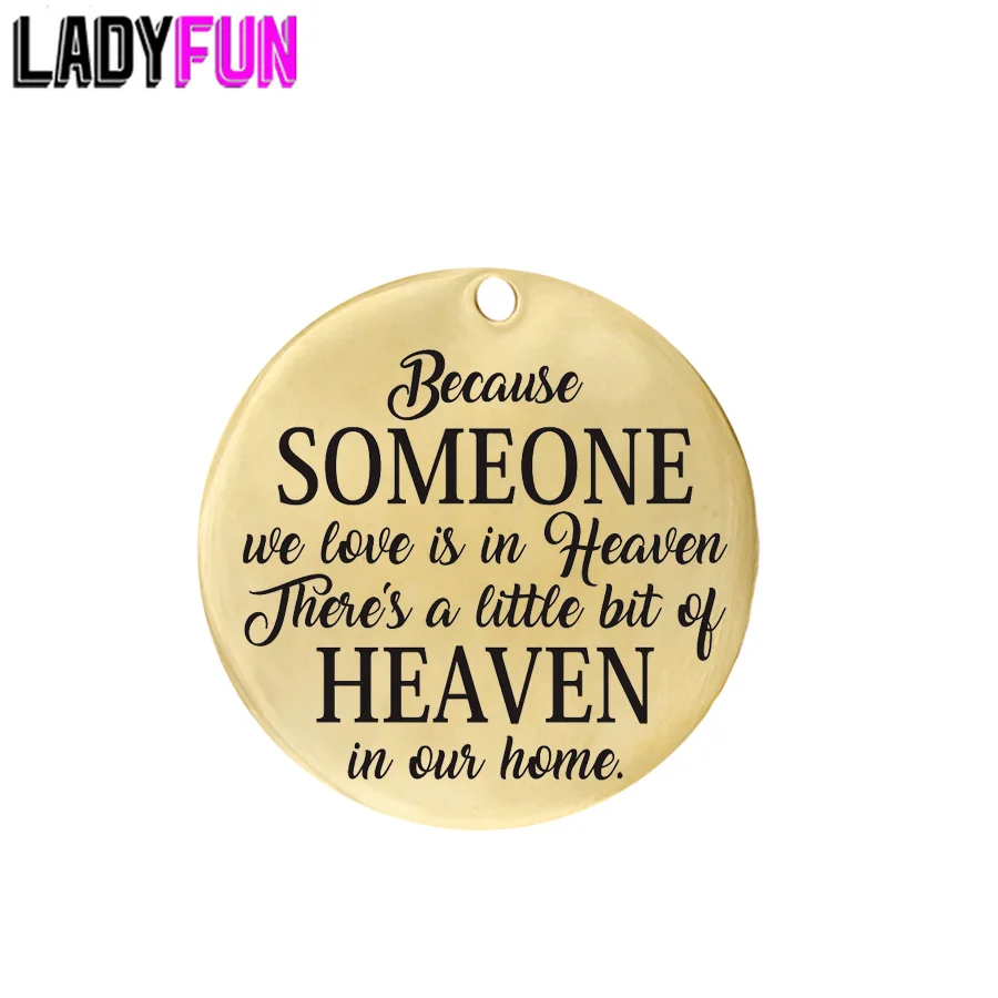 Ladyfun 2019 Подвеска из нержавеющей стали на заказ небесный кулон с памятью потому
