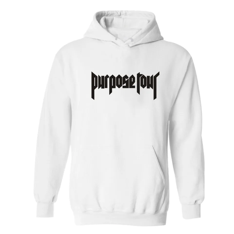 2017 Fashion PURPOSE TOUR Hooded Hoodies JUSTIN BIEBER Hoodies and Sweatshirts super star clothing Plus Size 4XL