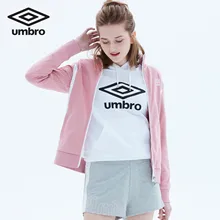 Umbro Новинка года для женщин спортивная для отдыха дышащие хлопковая флисовая толстовка куртка с длинными рукавами UO181AP2406