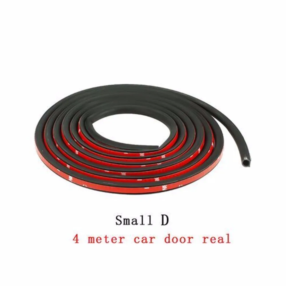 Small D 4M Adhesive Car Rubber Seal Strip Rubber Insulation Strips Sealing Strip Sound Insulation Door Seal Car Accessories (2)