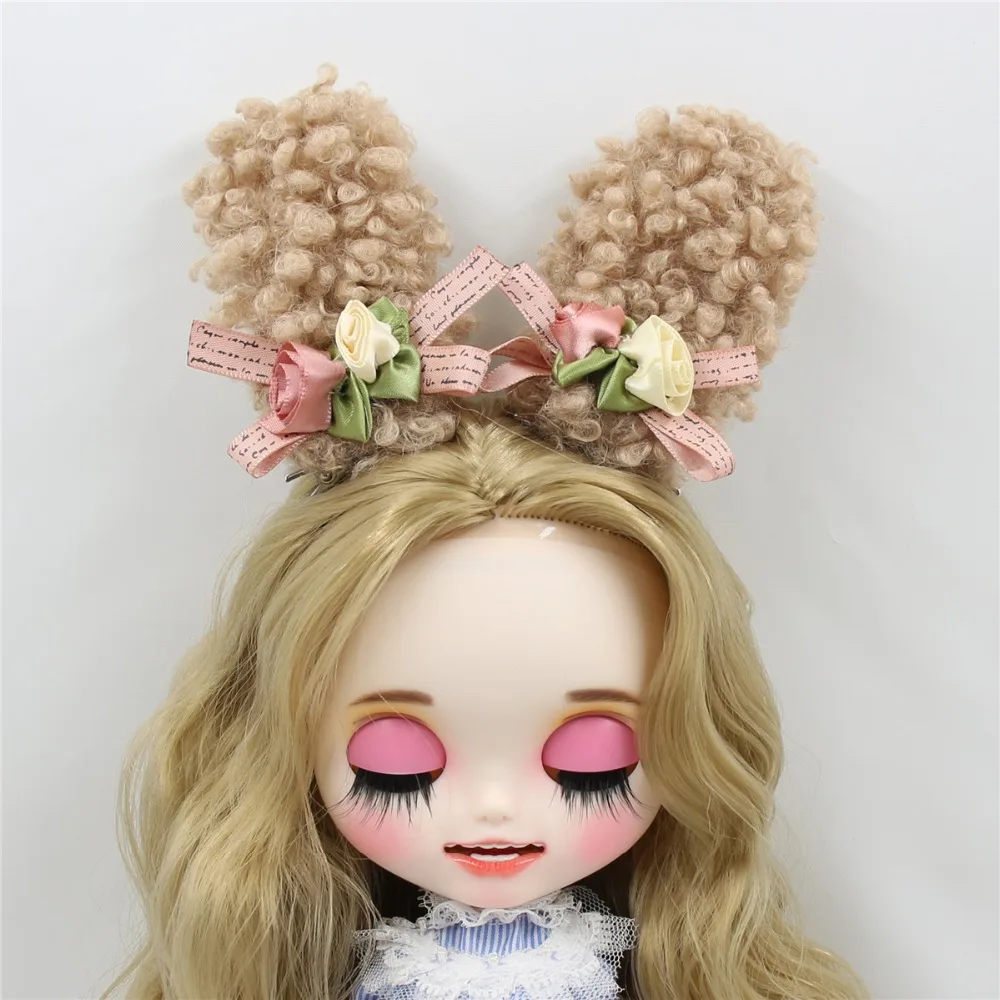 1/6 bjd blyth кукла 1/3 bjd кукла ледяная кукла головной убор шпилька уши кролика медвежьи уши, без куклы только шпилька