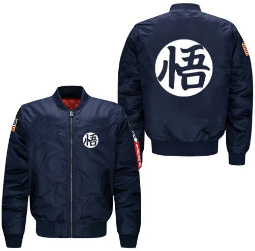 Xijun Anime Dragon Ball Son Goku Bomber Jackets for men Thick Cotton Liner streetwear Jacket Men clothes MA1 Plus size Xijun Anime Dragon Ball Son Goku Bomber Jackets for men Thick Cotton Liner streetwear Jacket Men clothes MA1 Plus size