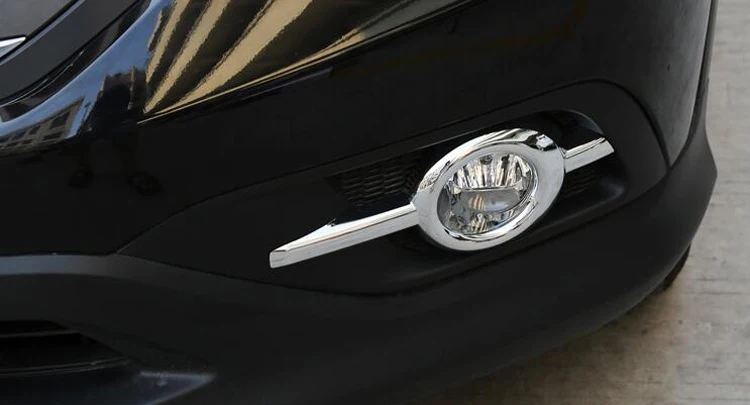 Передние противотуманные фары светильник лампы детектор рамка палку стиль ABS хромированная накладка палочки части 2 шт./компл. для Хонда сrv CR-V 2012 2013