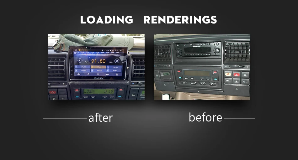 Discount QD JOYING Android 8.0 Car Radio Stereo Single Din 4GB +32GB Universal Head Unit Multimedia Player Support Carplay Video Output 1