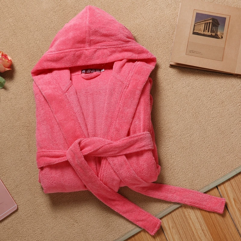 Bathrobe Men Cotton Towel Fleece Long Bath Robe Man Sleeping Robe Warm Bathrobe Sleepwear Male Pajamas Night Dressing Gown XXL
