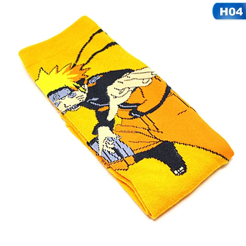 Anime Cartoon Naruto Peripheral Adult Socks Personality Cosplay Prop Accessories Socks Men And Women Mid Tube Socks - Цвет: 4