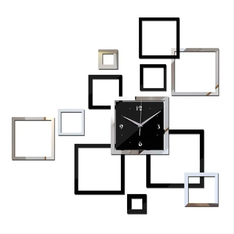 

New fashion wall clocks design wall clocks diy wall watches mirror acrylic material wall clocks house decoration watches