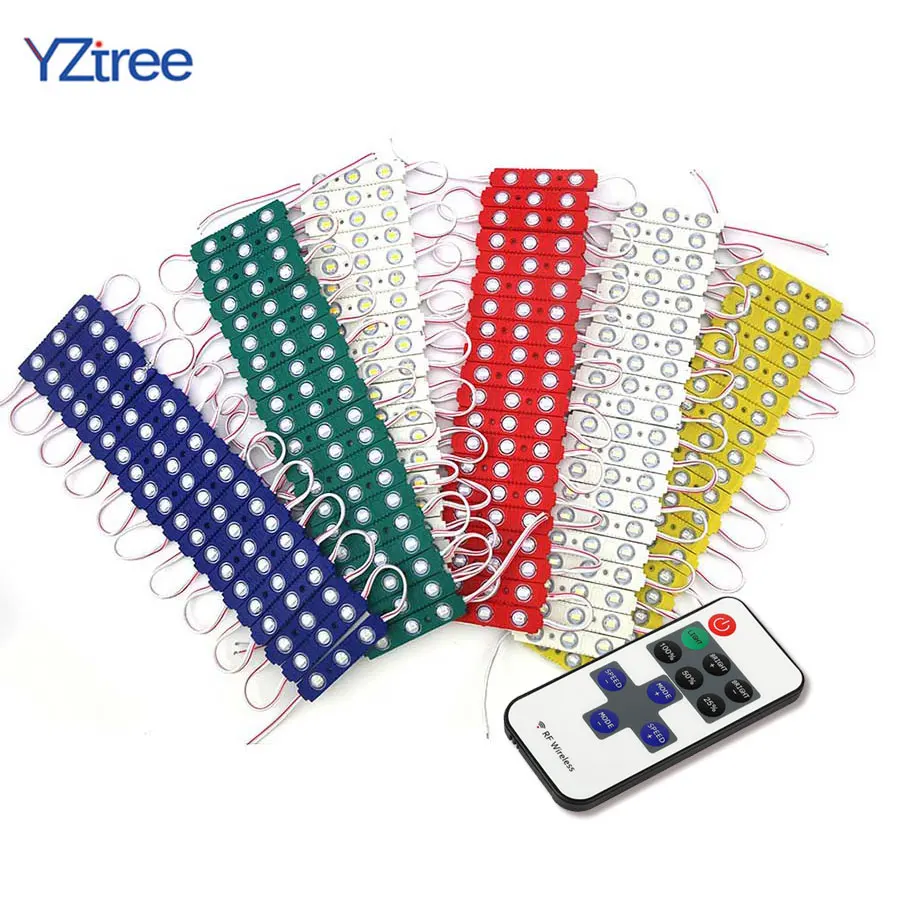 

20PCS 5730 LED Module DC12V 3LEDs Waterproof Advertising Backlight Light Lamp With Remote Controller Warm White Red Green Blue