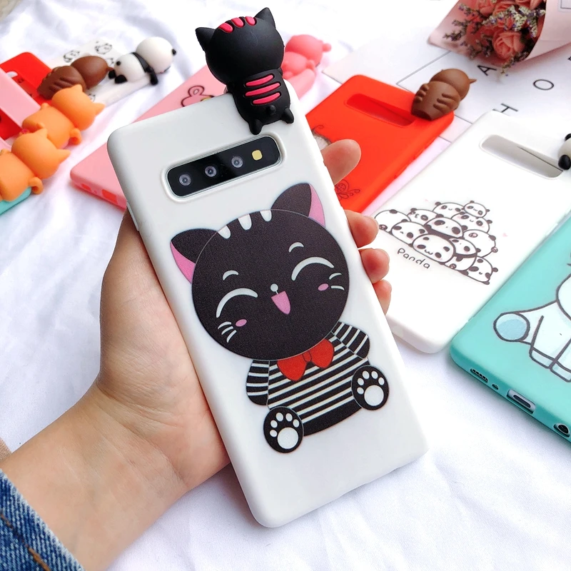 S8 S9 S10 плюс чехол Etui samsung Galaxy S10 S10E чехол 3D Kawaii силиконовый чехол для Coque samsung S8 S9 S10 плюс S7 Edge чехол - Цвет: 9