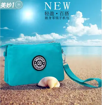 

JINQIAOER 2018 NEW Waterproof nylon fashion style Korean style casual BLUE bag single shoulder bag handbag female bag.