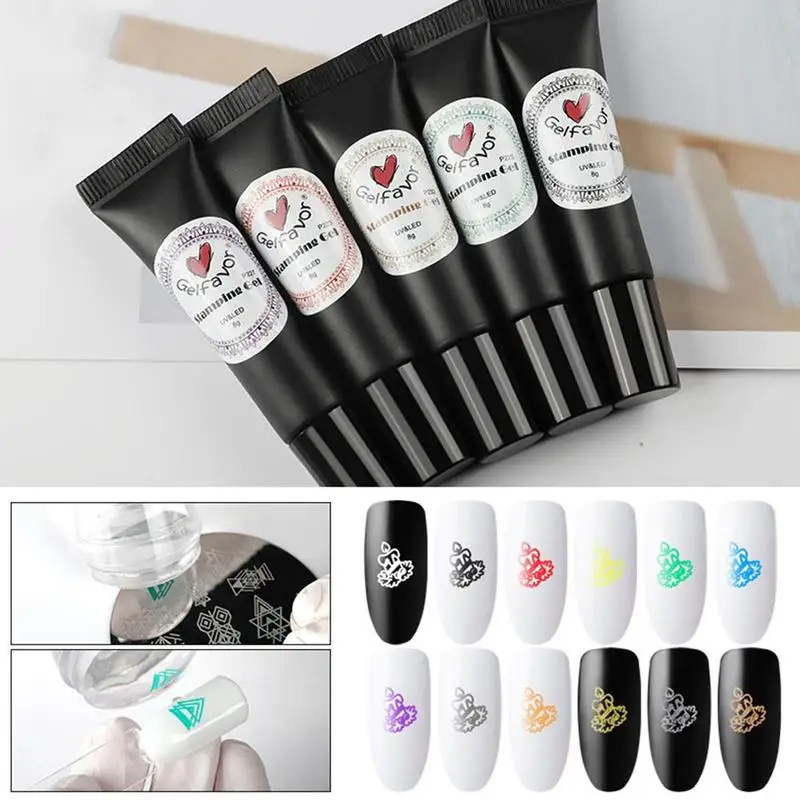Gelfavor مسمار الورنيش هلام لختم الأظافر Gellak مجموعة طلاء تلميع الطلاء لوحة 8g مسمار ختم الورنيش هلام الأشعة فوق البنفسجية مانيكير رسومات أظافر Gelfavor مسمار الورنيش هلام لختم الأظافر Gellak مجموعة طلاء تلميع الطلاء لوحة 8g مسمار ختم الورنيش هلام الأشعة فوق البنفسجية مانيكير رسومات أظافر