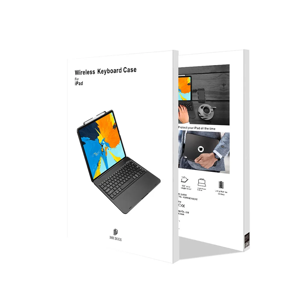 DUX DUCIS флип Беспроводная клавиатура чехол для iPad Pro 12 9 2018 Smart bluetooth планшета Обложка