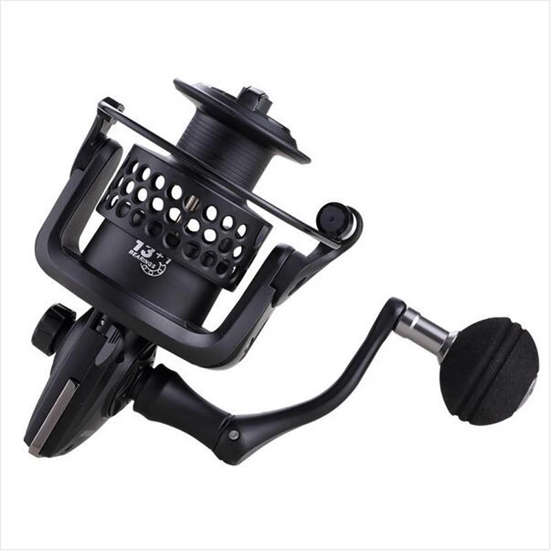 

LIEYUWANG 1000-8000 Size 13+1 Ball Bearings Feeder Carp Metal Fishing Reel Spinning Reel Carp Big Trolling Fishing Reels Shimano