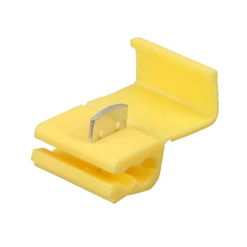 

100pcs Yellow Scotch Lock,Auto Quick connector, Quick Splice Wire Connector and Splice For 4-6mm2 wire