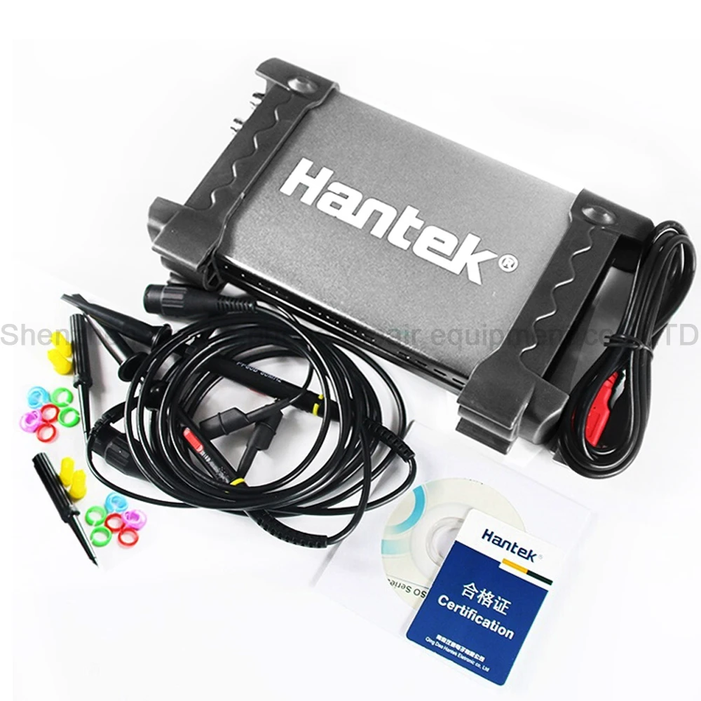 Hantek osciloscopio portátil de mano 6022BE, dispositivo de medición  Digital USB, almacenamiento Virtual, 2 canales, 20Mhz|Osciloscopios| -  AliExpress