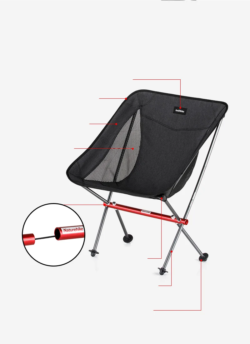 Cadeira de Pesca Naturehike Fábrica Portátil Dobrável Cadeira Acampamento Caminhadas Jardinagem Churrasco Esboço Fezes Lua 7 Naturehike fábrica cadeira de pesca portátil dobrável