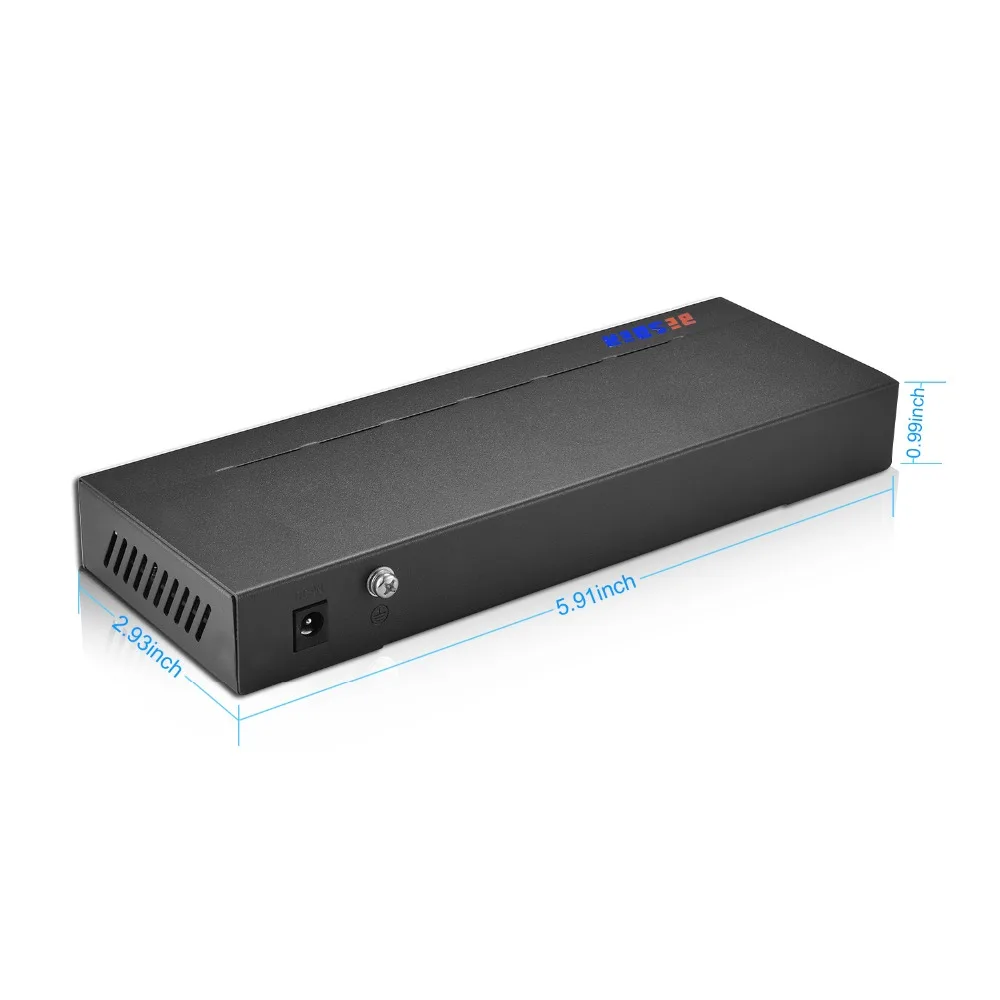 BESDER 802.3af/at 8CH POE коммутатор 10 портов 10/100 Мбит/с CCTV 250 передача сигнала 8 s 1 NVR + порт