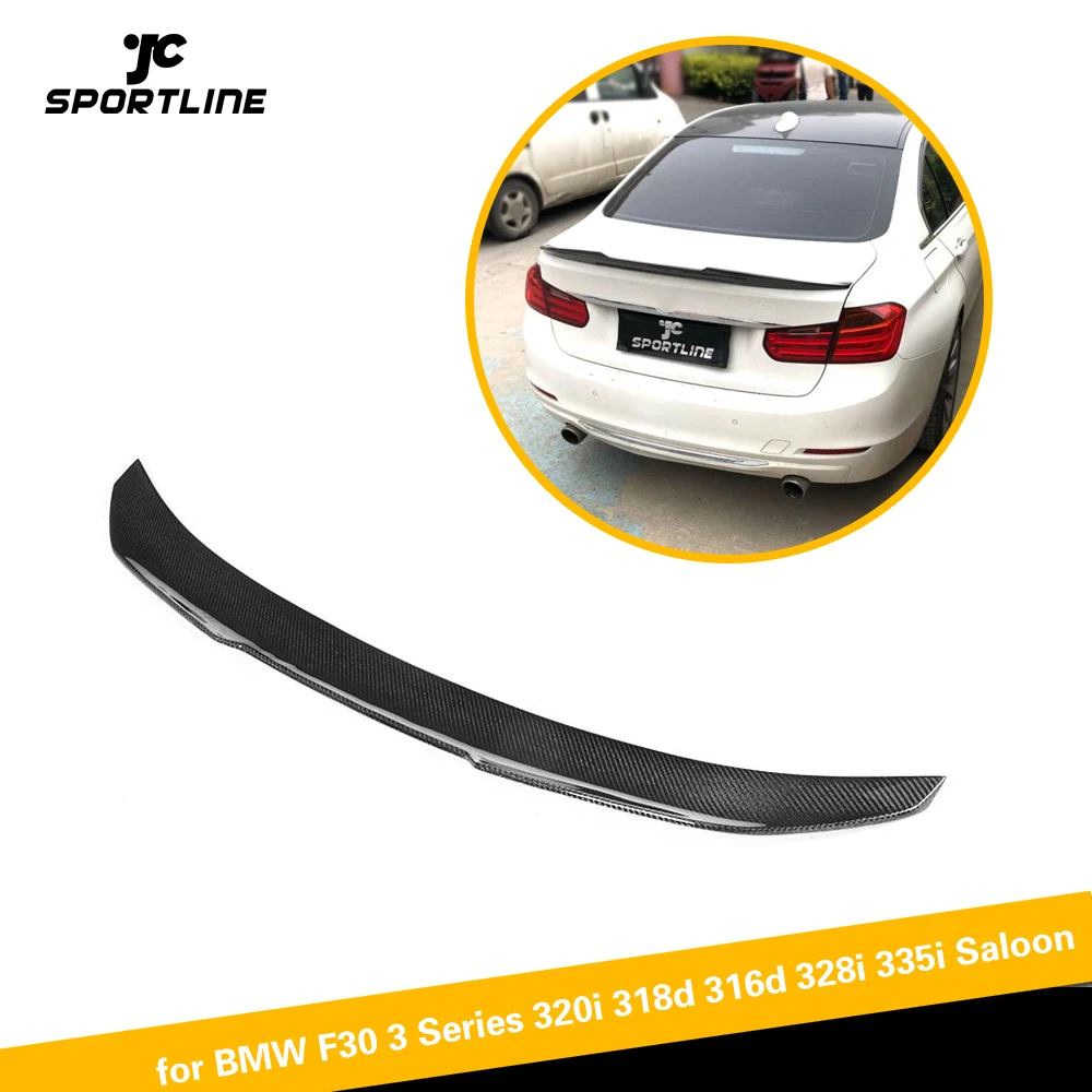 For BMW F30 F80 M3 2013- Carbon Fiber Rear Trunk Spoiler Big Customized Boot Lip Wing Lip