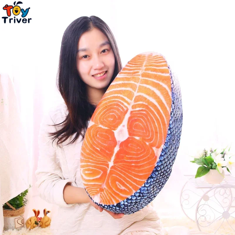 Подушка плюшевая для суши и лосося 50*27*7 см|plush toys|stuffed toysbirthday gift |