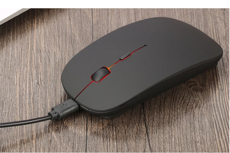 Tanie Bezprzewodowa mysz do laptopa Tablet na komputery tablety z androidem Windows PC ładowalna mysz usb do Macbook Acer Asus Lenovo Xiaomi