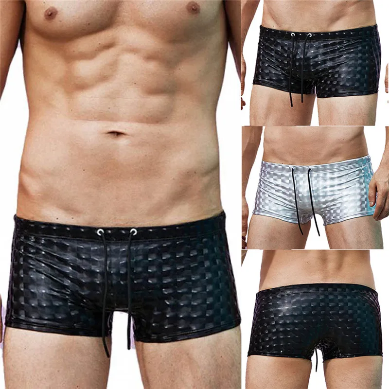 

Men's Summer Fashion Belt Drawstring Fitness Beach Swimming Sports Trousers Swimsuit Summer Swim long swimming trunks 01