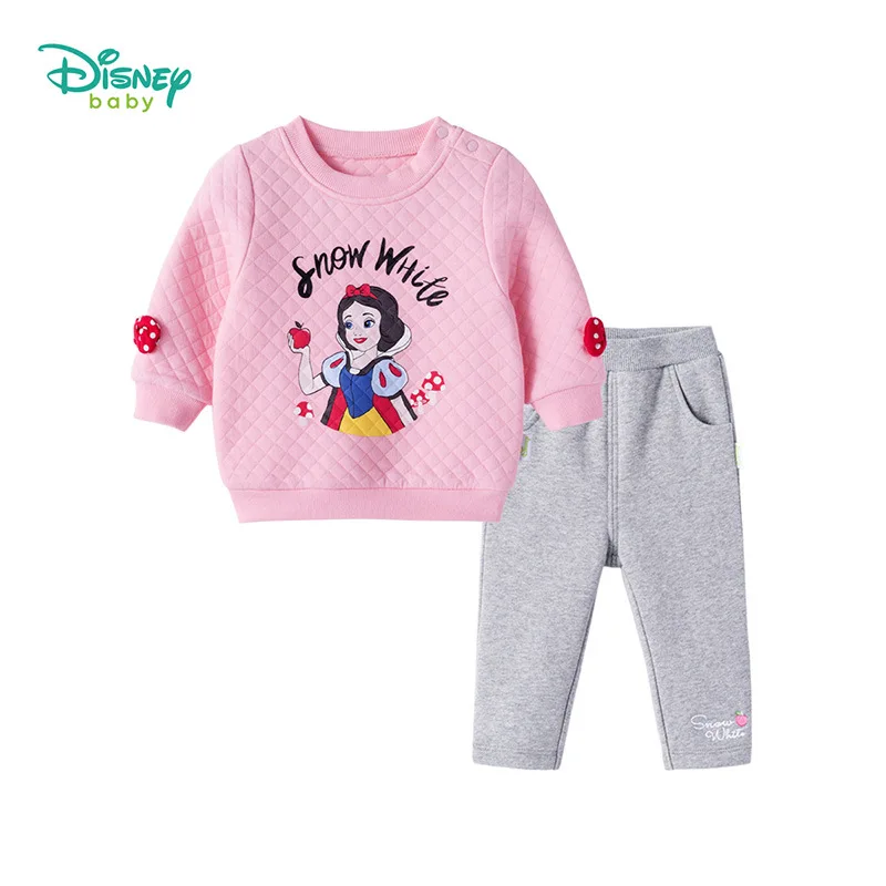 

Disney Princess Pattern Girls Baby's Sets Autumn New Baby Cotton Casual Full Baby's Sets