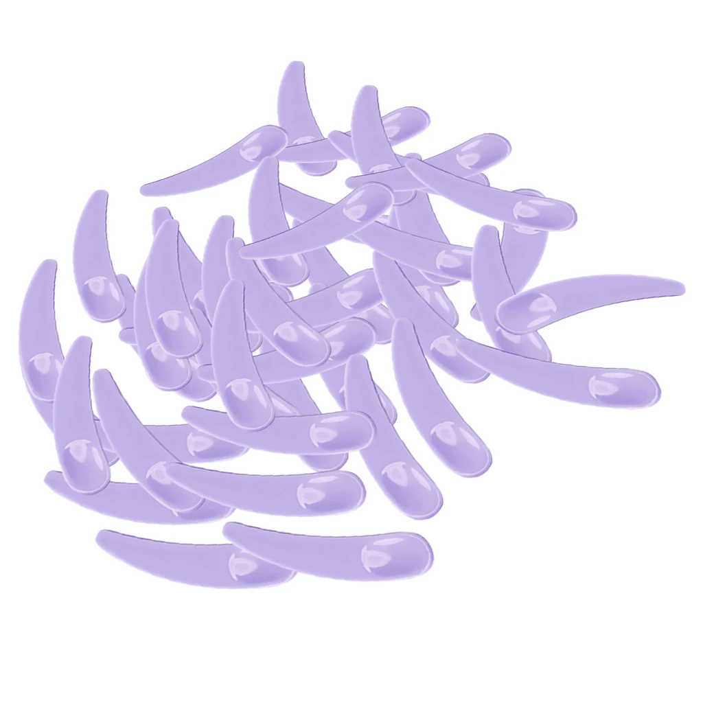 Perfeclan 100Pcs Plastic Mini Cosmetic Spatula Makeup Spoon Mask Scoop Stick DIY Tool for Smixing Sampling