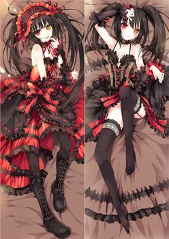 

DATE A LIVE Tokisaki Kurumi Sexy Anime Pillow Case Yatogami Tohka Life-sized Pillow Cover Female Throw pillows Print Dakimakura
