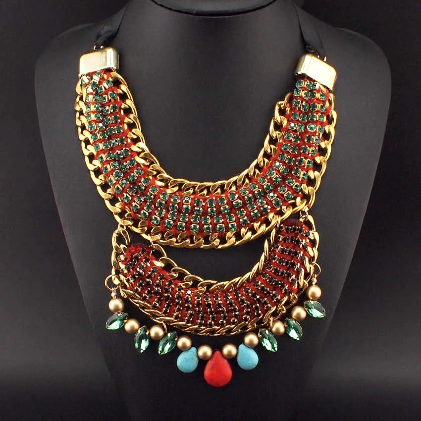 Buy MANILAI Vintage Chunky Chain Statement Necklaces
