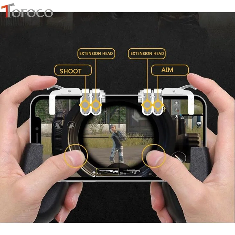 Для PUBG геймпад мобильного телефона Управление джойстик геймер Android геймпад L1R1 Управление Лер для iPhone Xiaomi триггер X6 тригеры pubg