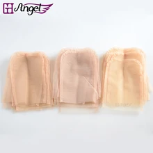 Ангелы 60 шт. 4*4 дюймов швейцарский кружевной фронтальный подвал для изготовления парика Топ Закрытие 3 цвета на выбор