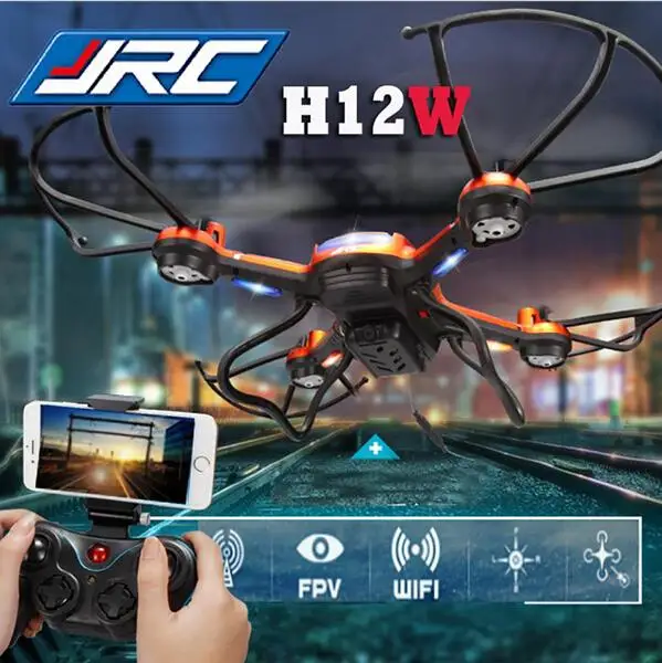 Buy Cheap JJRC H12W 2.4G 4 CH 6-Axis Gyro RC FPV Quadcopter Wifi Drone with 2.0MP HD Camera Headless Mode and 3D Roll Dron
